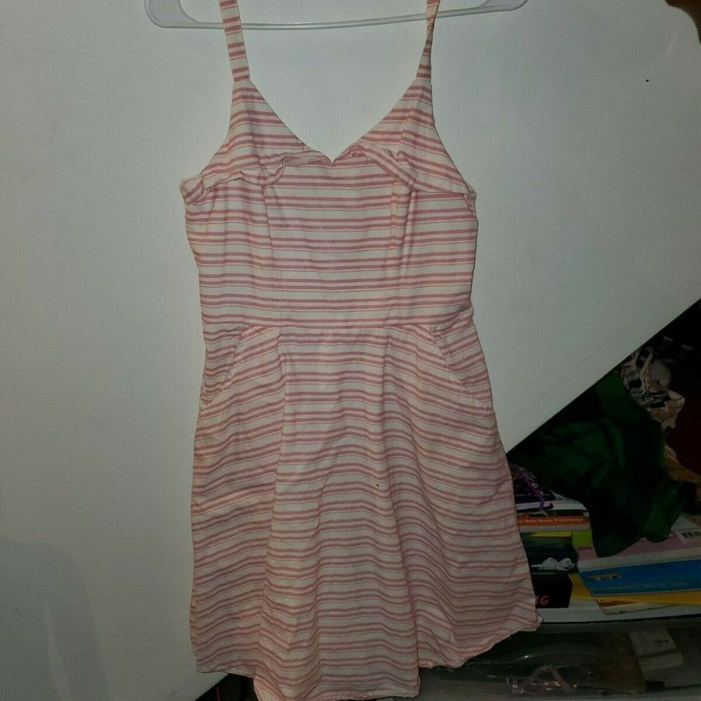 Jun & Ivy Pink and White Striped Dress